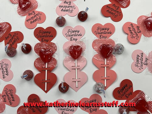 Lollipop Valentine Card