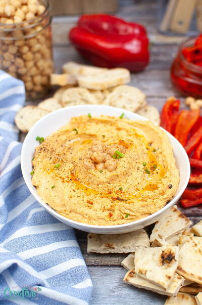 Roasted Red Pepper Hummus