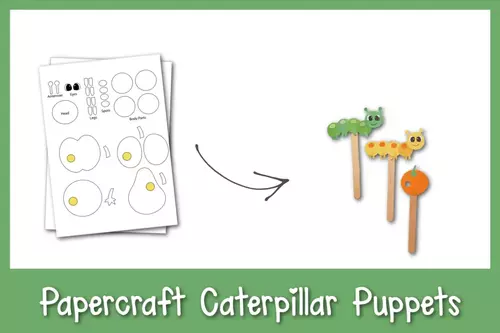 Caterpillar Paper Puppet Craft