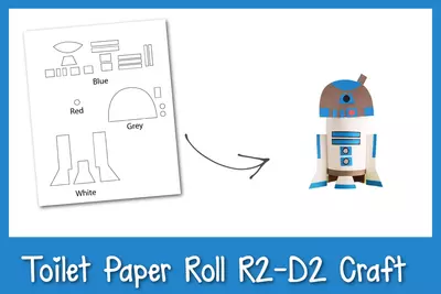 Toilet Paper Roll R2-d2 Craft