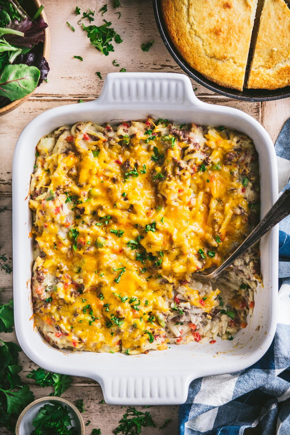 Cheesy Ground Beef And Potato Casserole | RecipeLion.com