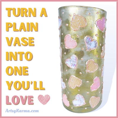 Step-by-step Guide: Creating A Pretty, Decoupaged Glass Vase For Valentine's Day