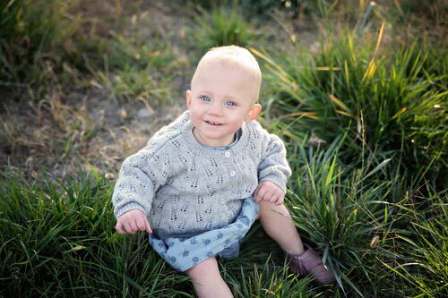 Baby Wheat Cardigan