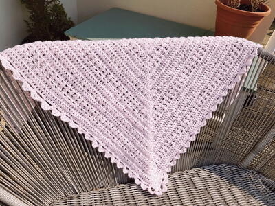 Easy Lightweight And Lacy Crochet Shawl