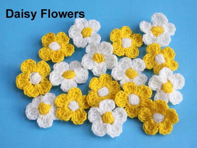 Daisy Flowers Super Easy Pattern 