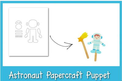 Astronaut Papercraft Puppet
