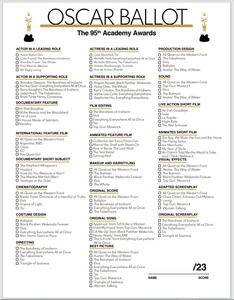 Oscar Ballot Printable 2023 | FaveCrafts.com