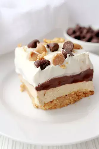 No Bake Peanut Butter Chocolate Dream Bars