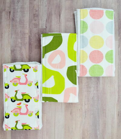 How To Make A Burp Cloth From A Diaper