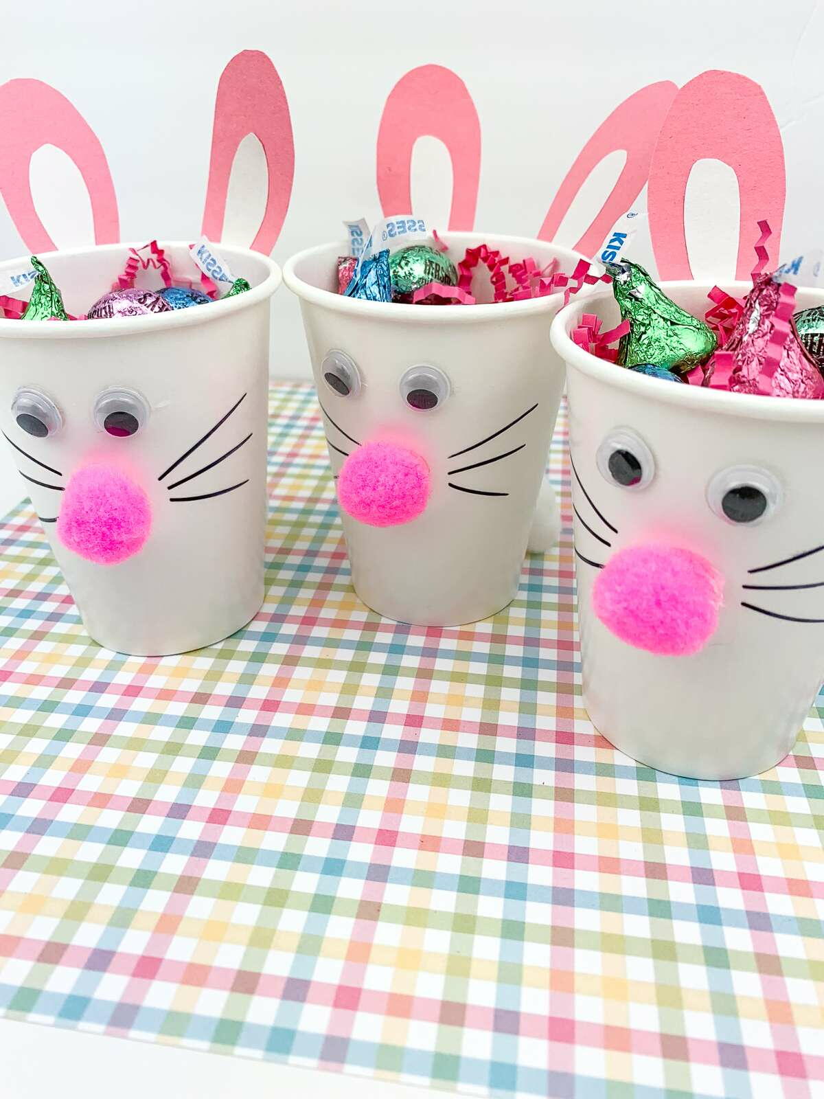 Cute Bunny Treats Cups | AllFreeHolidayCrafts.com