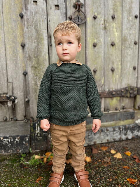 Herringbone Moss Sweater