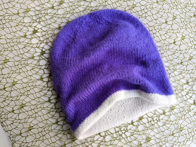Slouchy Double Layer Reversible Hat