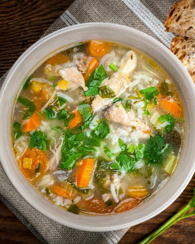 Leftover Turkey And Rice Soup