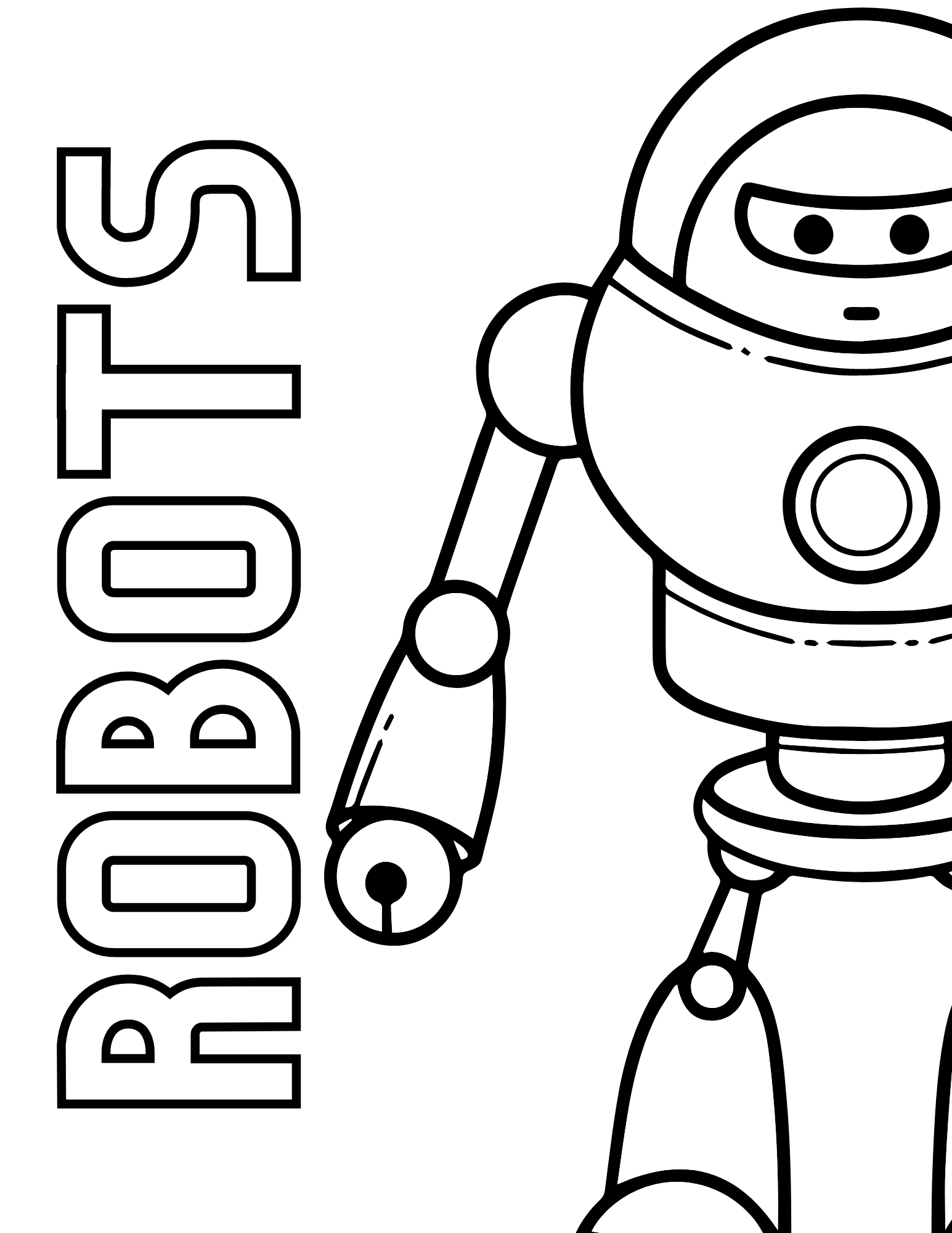 Free Printable Robot Coloring Pages | AllFreePaperCrafts.com