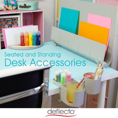 How to Organize with Deflecto Standing Desk Accessories