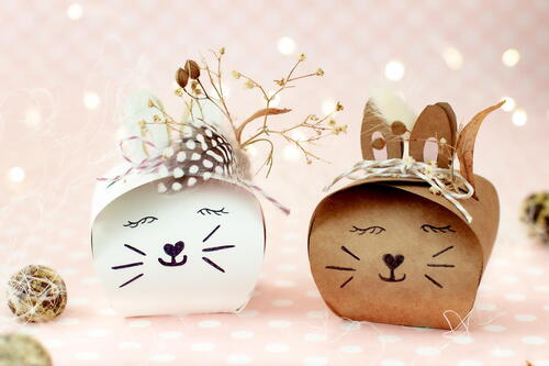 Cute Easter Bunny Treat Boxes