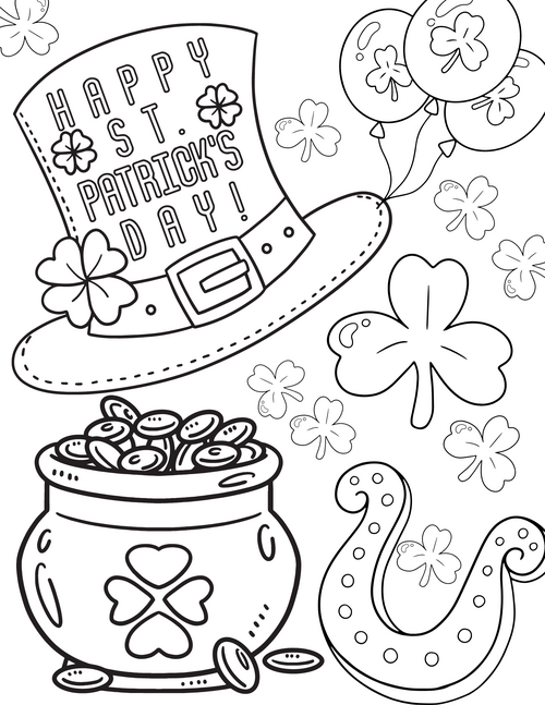 Free Printable St Patrick’s Day Coloring Pages