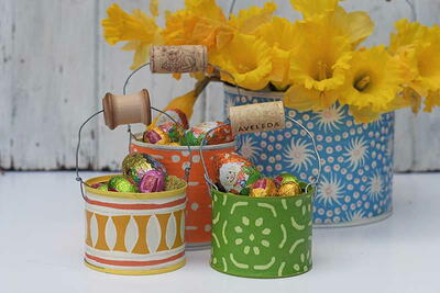 Upcycled Easter Hunt Buckets