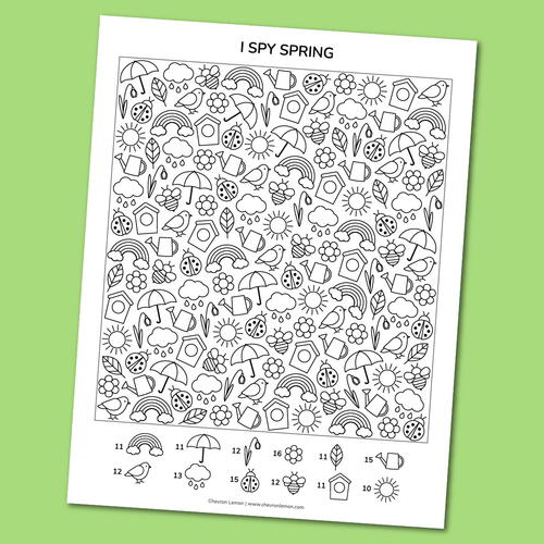 Printable I Spy Spring