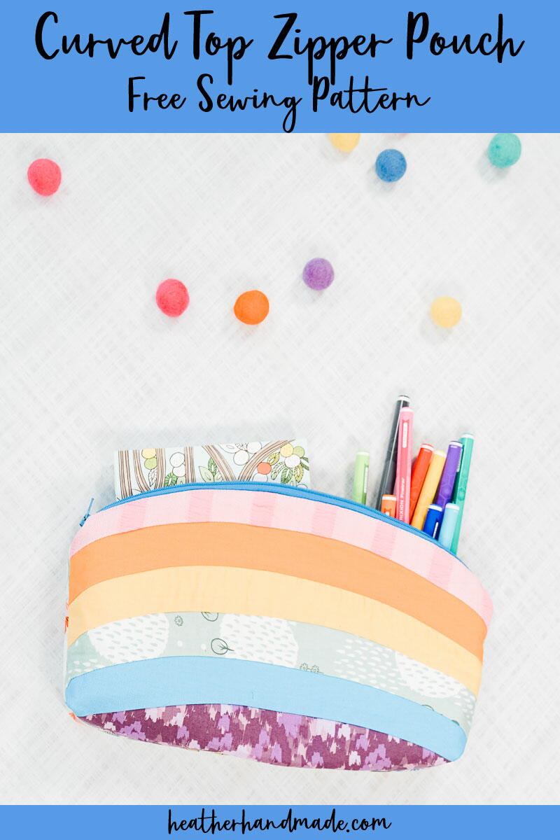 Free Curved Top Zipper Pouch Pattern | AllFreeSewing.com
