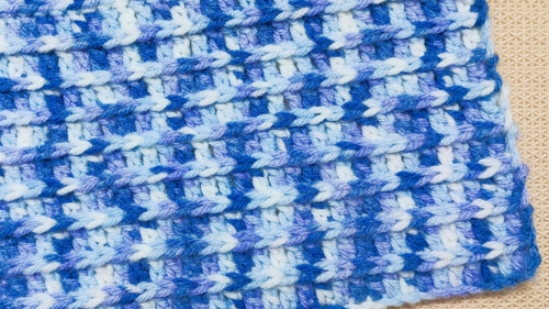 Easiest And Fastest Crochet Rib Blanket