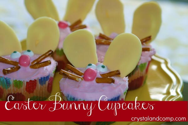Easter Crafts: Easy Bunny Cupcakes