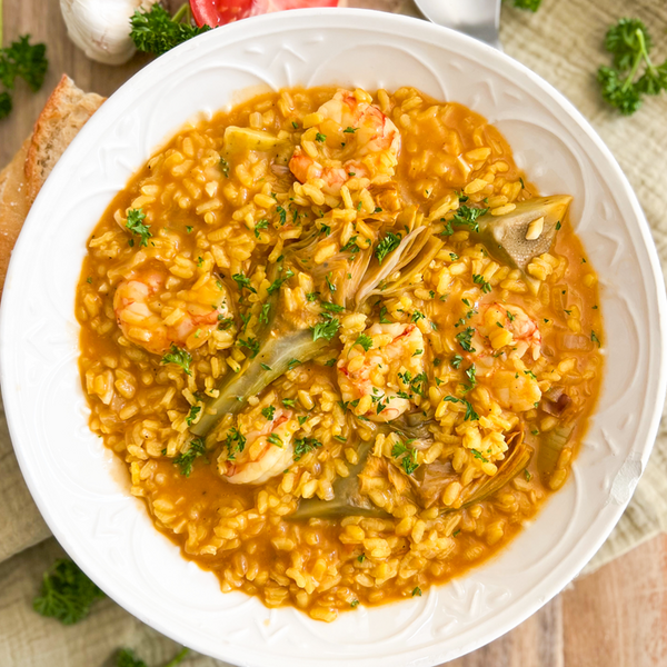 How To Make An Amazing Creamy Rice With Shrimp & Artichokes