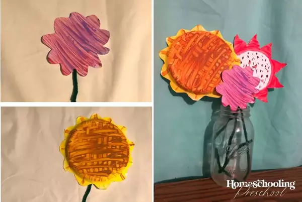 Spring Paper Plate Flowers