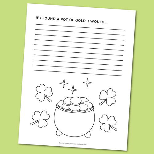 Printable St. Patrick's Day Writing Prompt