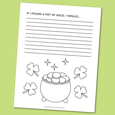 Printable St. Patrick's Day Writing Prompt
