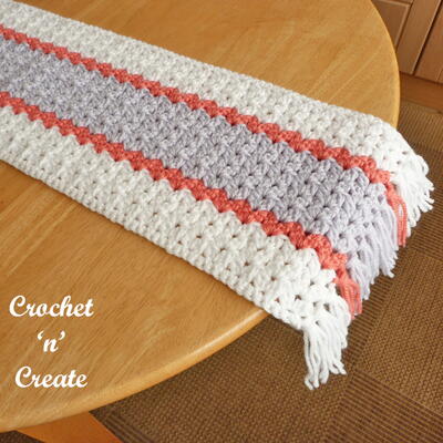 Crochet Tasselled Table Runner