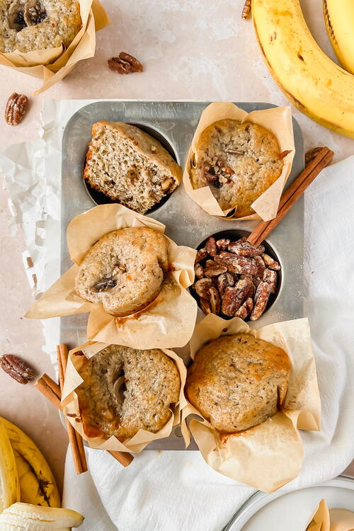 Greek Yogurt Banana Muffins