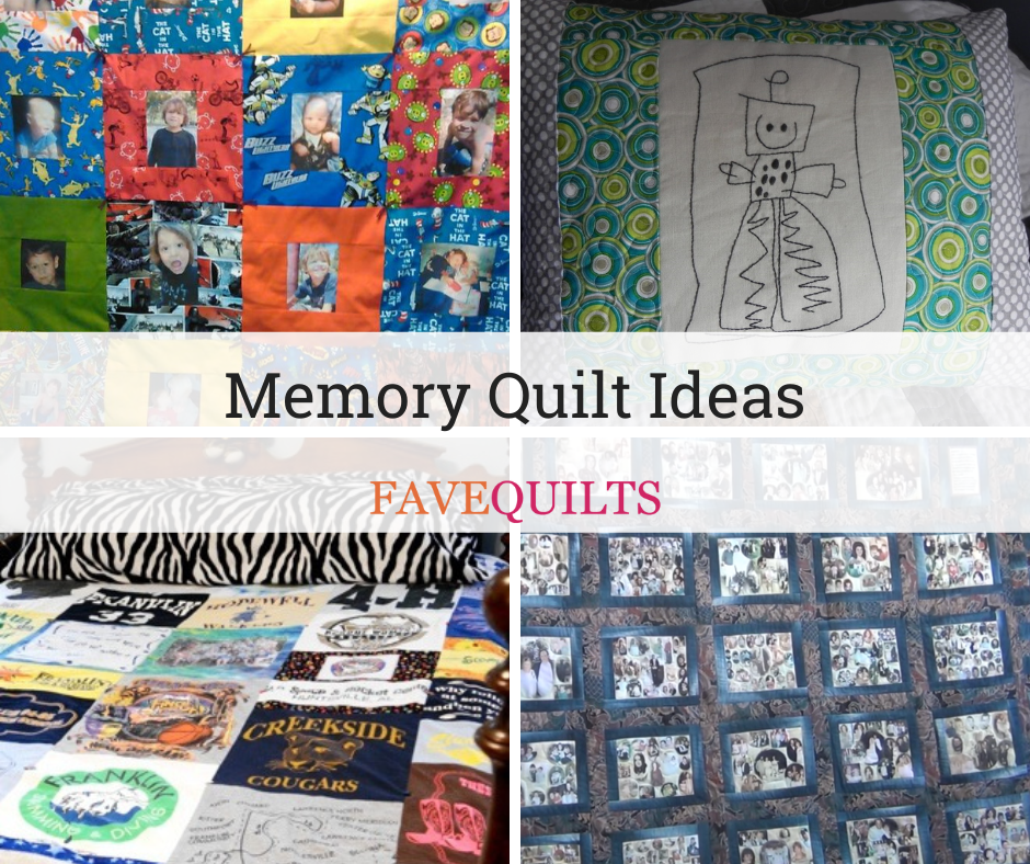 16+ Memory Quilt Ideas: T-Shirt Quilts & Photo Quilts | FaveQuilts.com