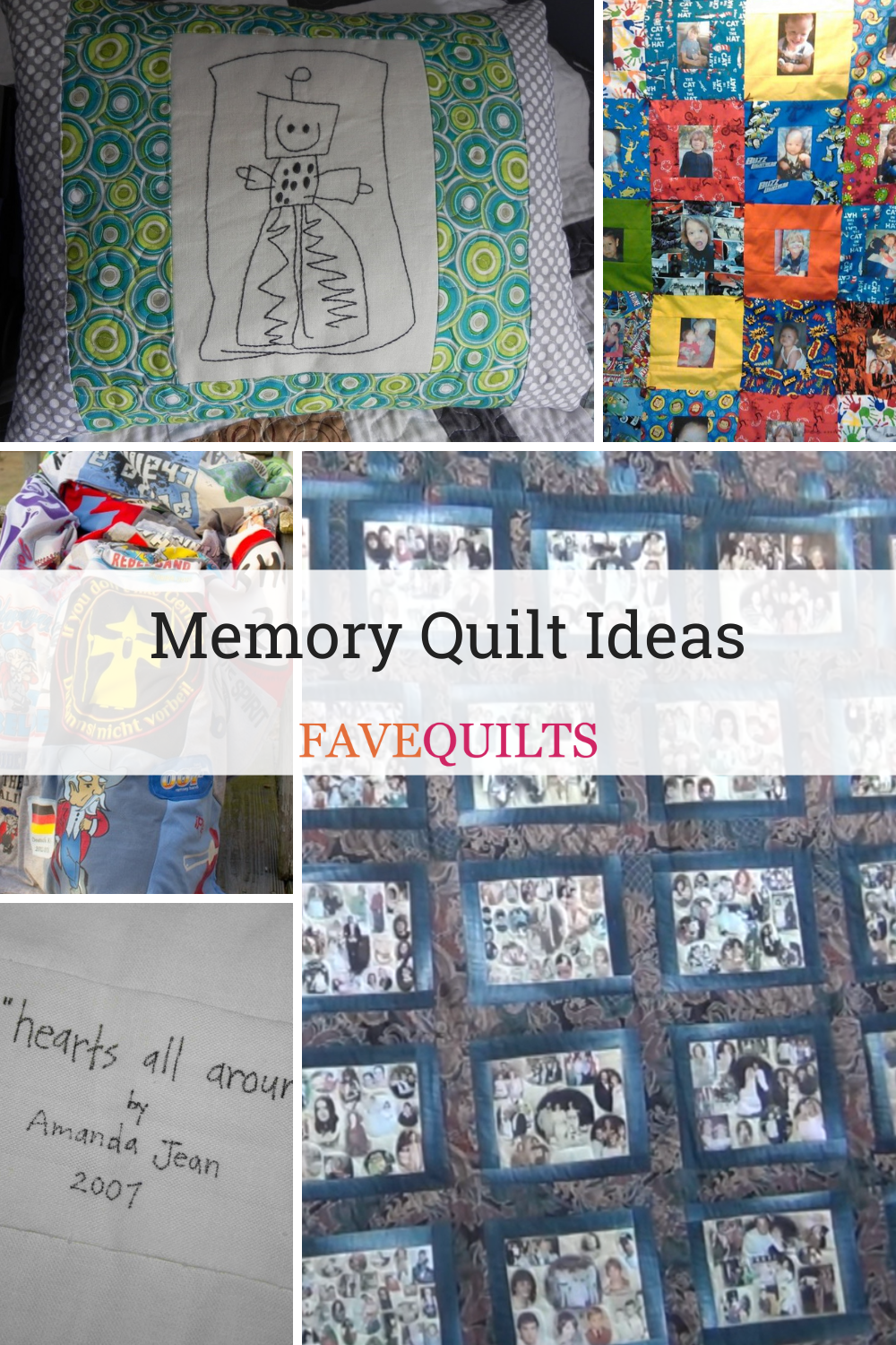 16+ Memory Quilt Ideas: T-Shirt Quilts & Photo Quilts | FaveQuilts.com
