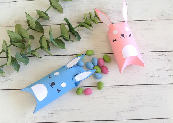 Easter Bunny Pillow Box Craft