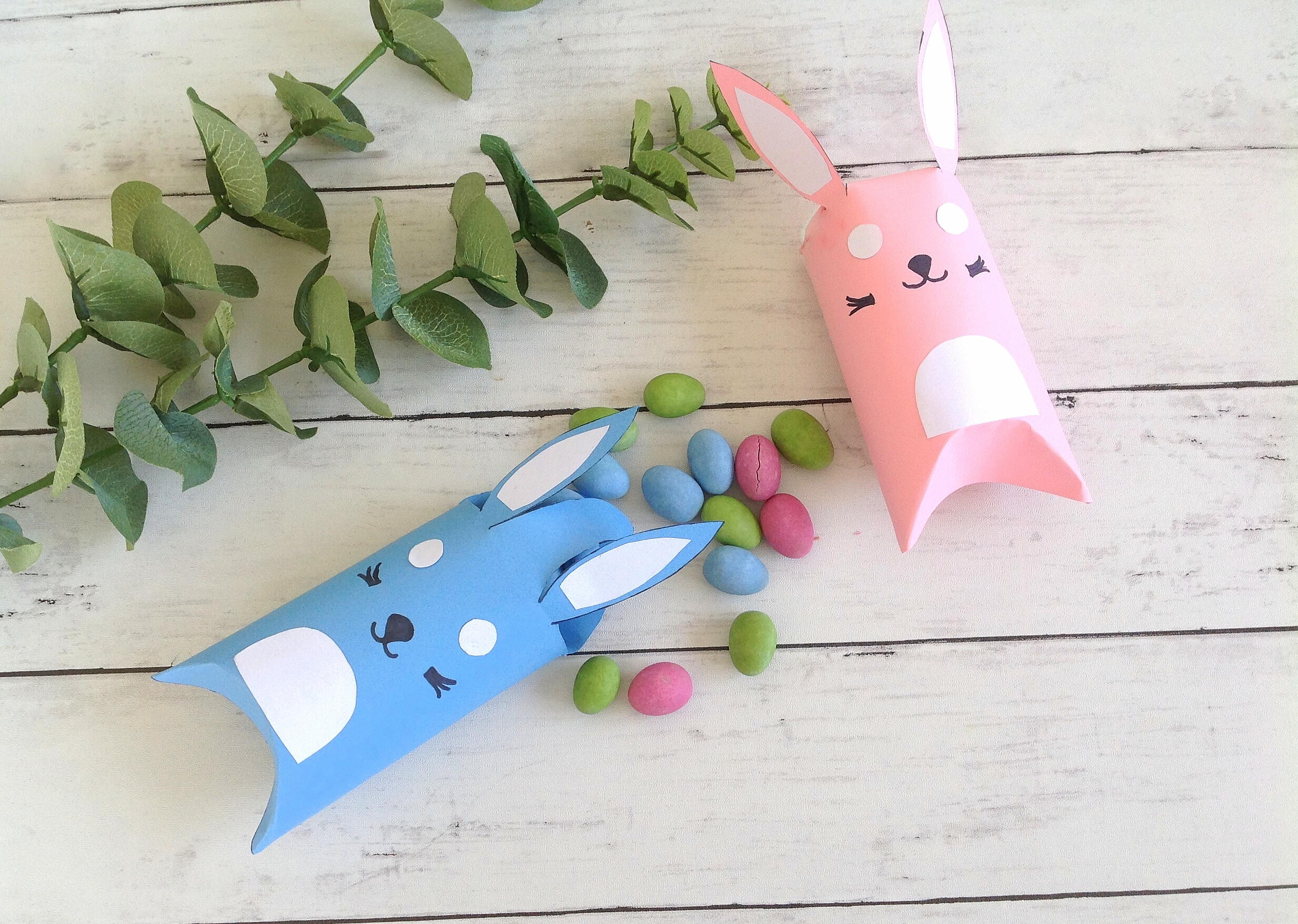 Easter Bunny Pillow Box Craft | FaveCrafts.com