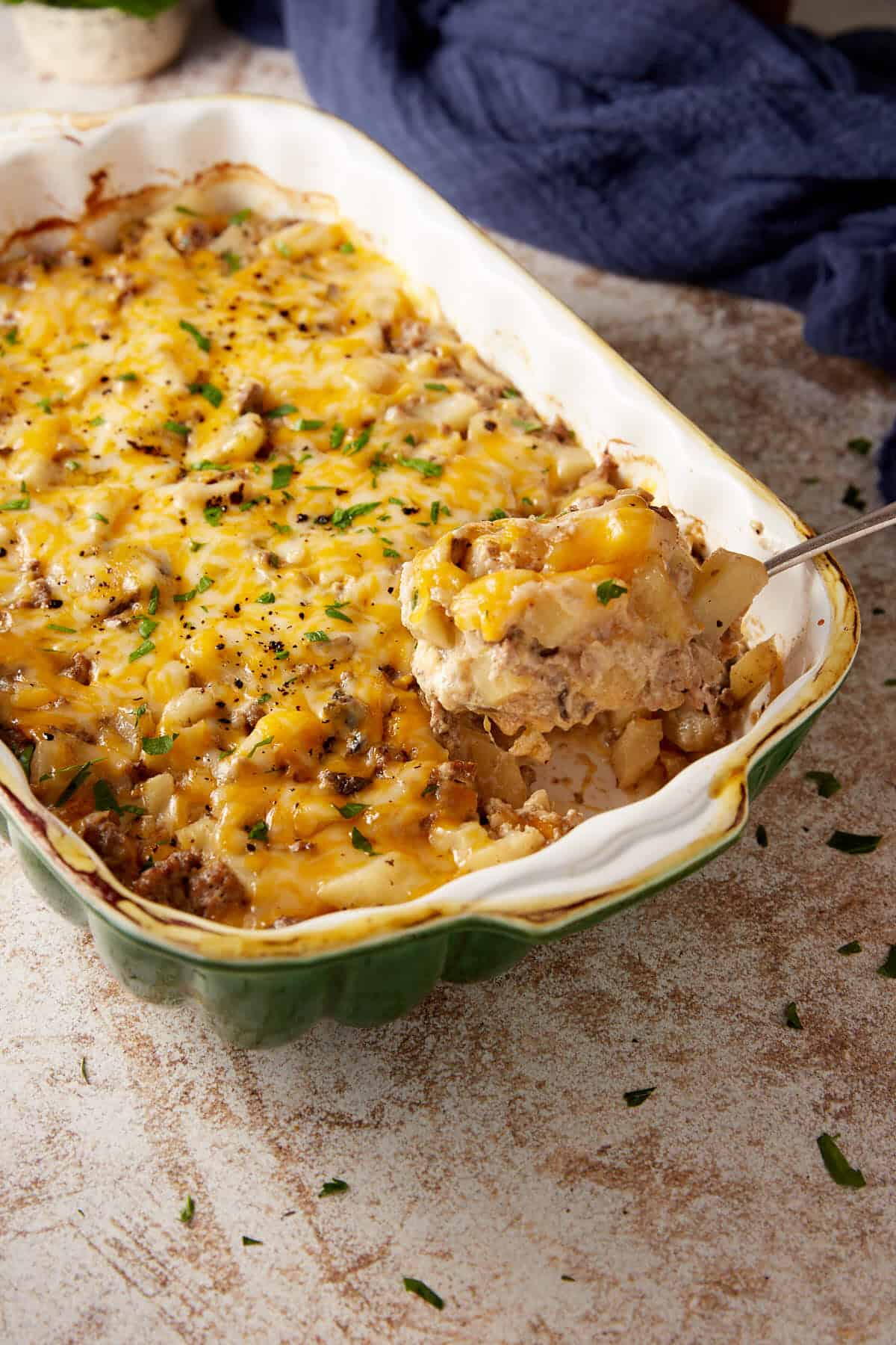 Ground Beef And Potato Casserole | FaveSouthernRecipes.com