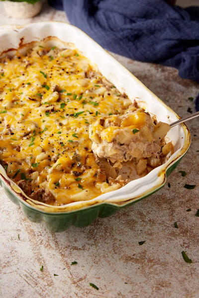 Ground Beef And Potato Casserole