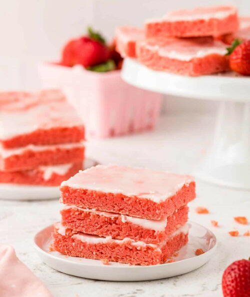 Sweet Strawberry Brownies