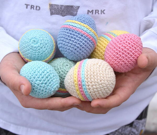 Crochet Easter Eggs 2 Sizes