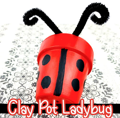 Clay Pot Ladybug
