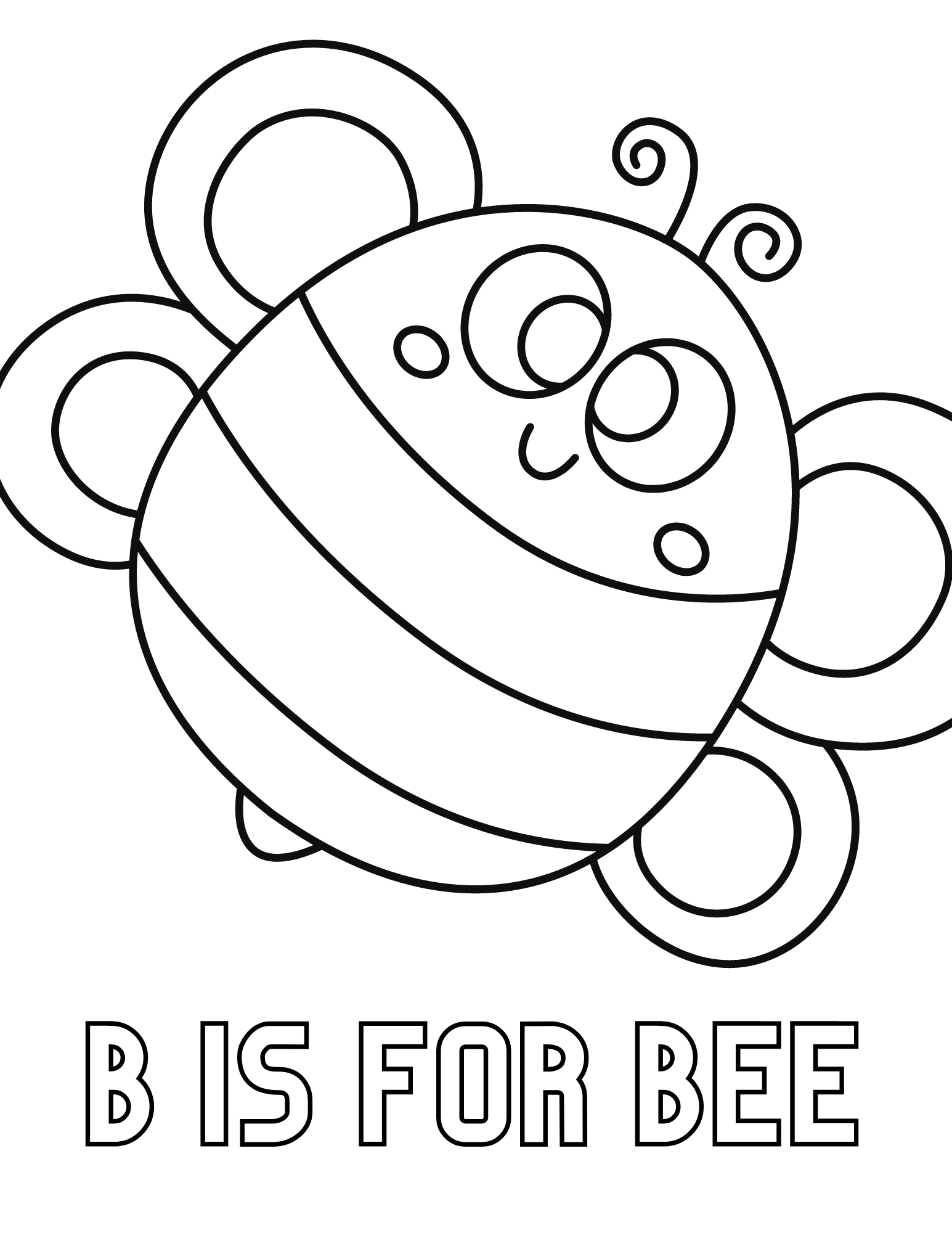 Fun Bee Coloring Page CheapThriftyLiving Com