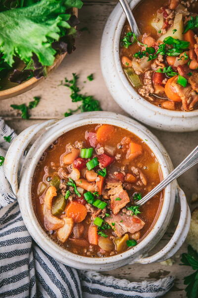 One Pot Ground Beef, Beans, And Potatoes