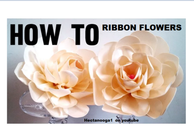 My diy ribbon rose bouquets