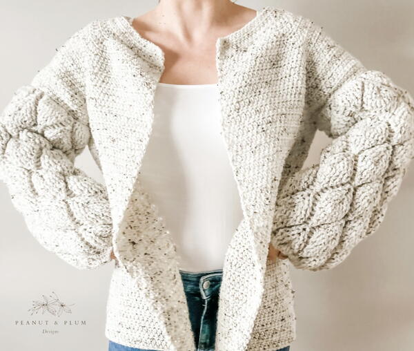 Autumn Leaves Crochet Cardigan