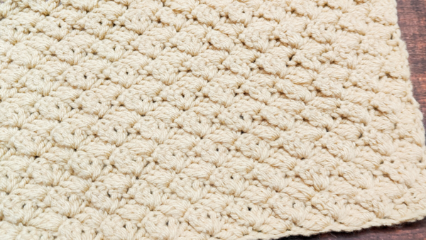 Textured Crochet Fleece Blanket
