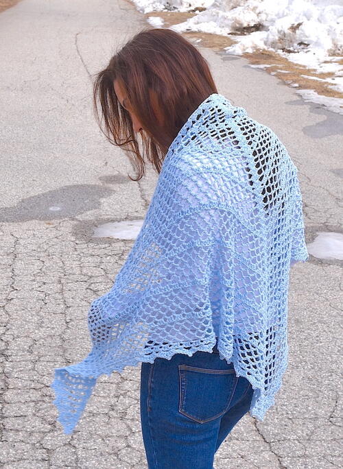 Spring Triangle Shawl Pattern