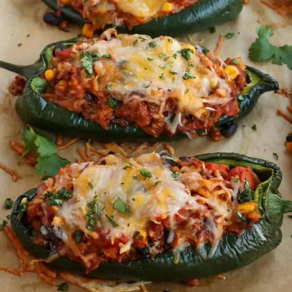 Stuffed Poblano Peppers 