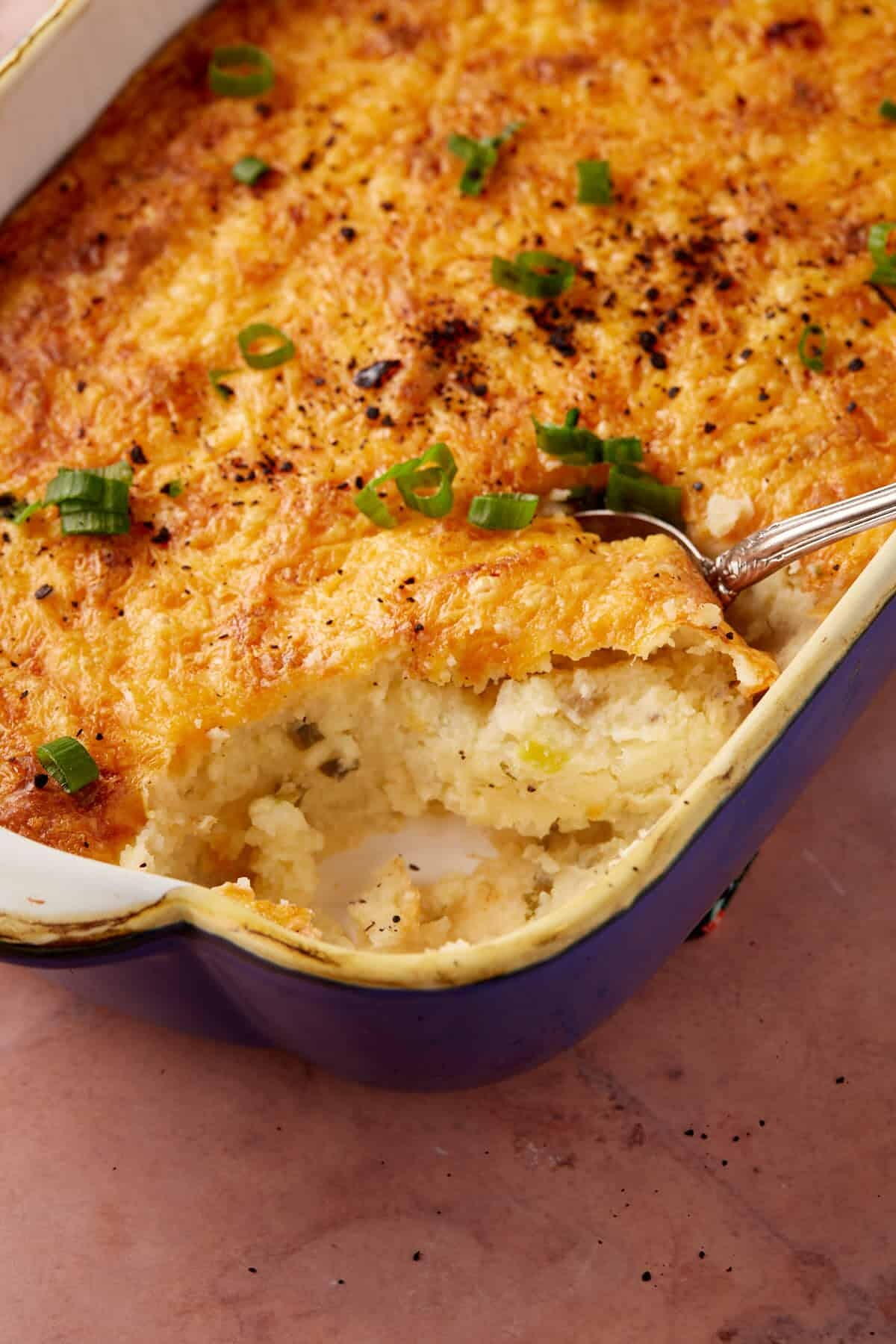 Twiced Baked Mashed Potatoes | AllFreeCasseroleRecipes.com