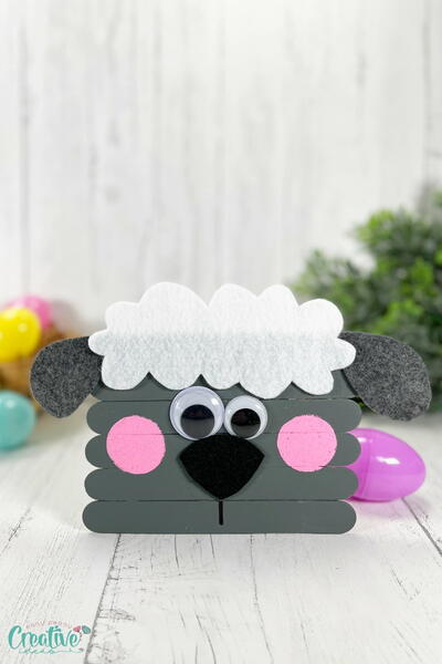 Sheep Craft With Craft Sticks